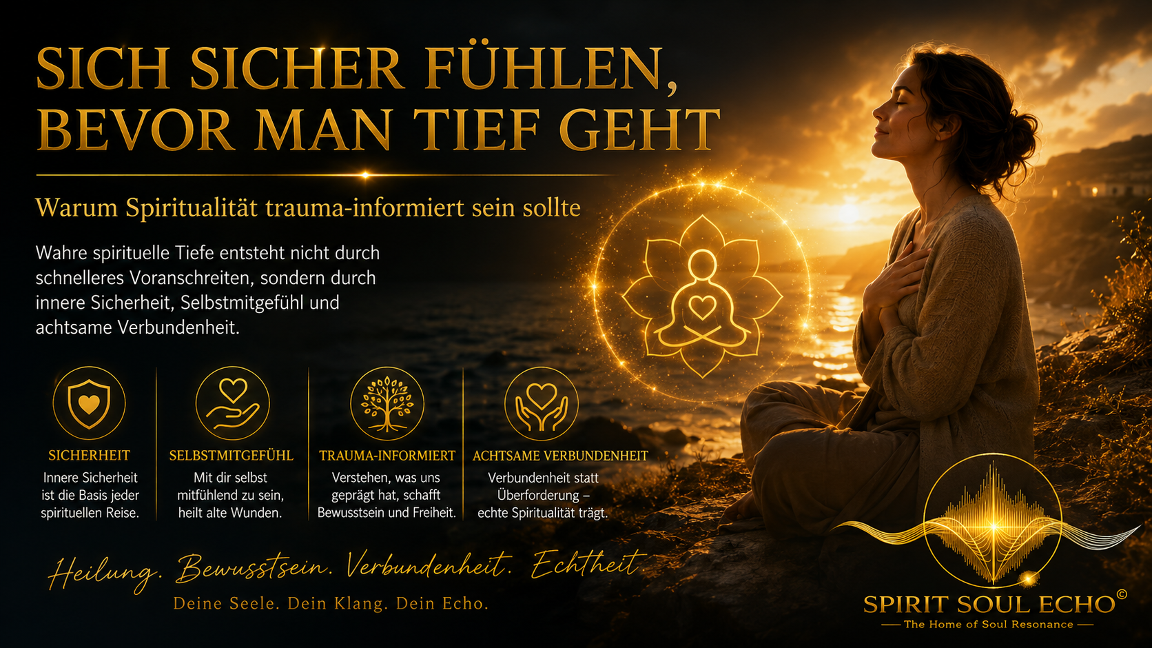 Sich sicher fühlen, bevor man tief geht: Warum Spiritualität Trauma-informiert sein sollte