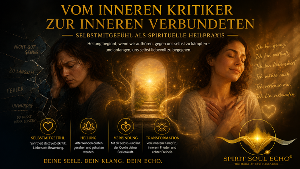 Vom inneren Kritiker zur inneren Verbündeten: Selbstmitgefühl als spirituelle Heilpraxis