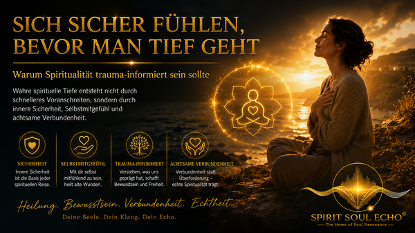 Sich sicher fühlen, bevor man tief geht: Warum Spiritualität Trauma-informiert sein sollte